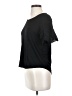 Pink Rose Black Short Sleeve Top Size S - photo 5