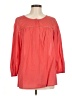 Ann Taylor LOFT 100% Cotton Red 3/4 Sleeve Blouse Size M - photo 1