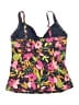 Lands' End Floral Pink Blue Swimsuit Top Size 12 - photo 2