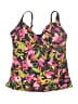 Lands' End Floral Pink Blue Swimsuit Top Size 12 - photo 1