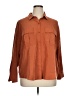 Old Navy Solid Orange Long Sleeve Blouse Size XL - photo 1
