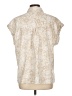 Assorted Brands Paisley Ivory Short Sleeve Blouse Size L - photo 2