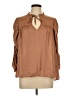 Express 100% Polyester Brown 3/4 Sleeve Blouse Size L - photo 1