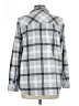 O'Neill 100% Polyester Plaid Gray Long Sleeve Blouse Size L - photo 2