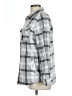 O'Neill 100% Polyester Plaid Gray Long Sleeve Blouse Size L - photo 5