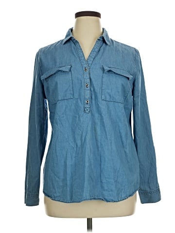 Cato Long Sleeve Button-Down Shirt (view 1)