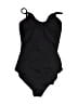 Unbranded Solid Black One Piece Swimsuit Size 2 - photo 2