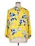 Counterparts 100% Polyester Floral Yellow 3/4 Sleeve Blouse Size XL - photo 1