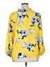 Counterparts 100% Polyester Floral Yellow 3/4 Sleeve Blouse Size XL - photo 2