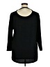 Ann Taylor LOFT Solid Black 3/4 Sleeve Top Size XL - photo 2