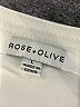 Rose + Olive 100% Rayon Ivory Short Sleeve Blouse Size L - photo 7