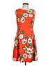J Howard Floral Orange Cocktail Dress Size 10 - photo 1