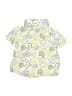 Little Beginnings 100% Cotton Paisley Yellow Short Sleeve Button-Down Shirt 9-12 MO / 12 MO - photo 2