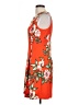 J Howard Floral Orange Cocktail Dress Size 10 - photo 5