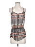 Glam 100% Polyester Gray Sleeveless Blouse Size S - photo 1
