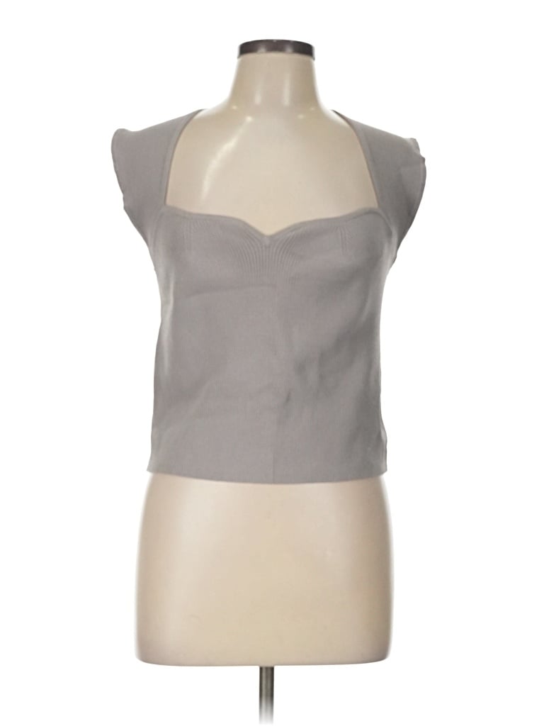House Of Harlow 1960 Sleeveless Blouse In Gray