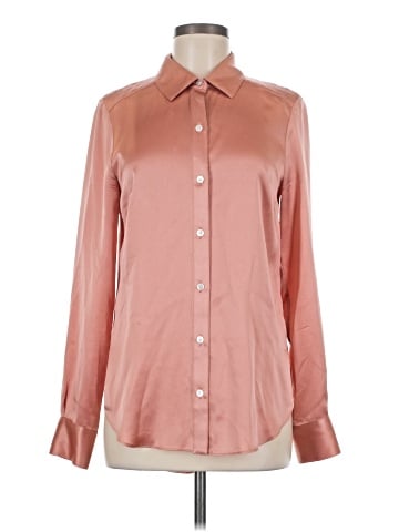 Veronica Beard Long Sleeve Silk Top (view 1)