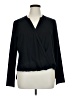 Remade 100% Polyester Black Long Sleeve Blouse Size XL - photo 1