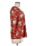 Nine Britton Floral Red 3/4 Sleeve T-Shirt Size M - photo 4