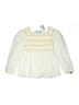 Max 100% Cotton Ivory Long Sleeve Blouse Size 13 - 14 - photo 1