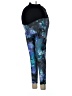 Isabel Maternity Print Blue Active Pants Size Med Maternity - photo 1