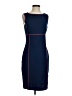 St. John Color Block Blue Cocktail Dress Size 4 - photo 1