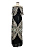 Mossimo 100% Polyester Paisley Black Cocktail Dress Size M - photo 1