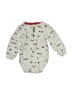 Carter's 100% Cotton Print Gray Long Sleeve Onesie 6-9 MO / 9 MO - photo 1