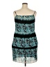 Assorted Brands Tie-dye Teal Cocktail Dress Size 2X - photo 2