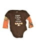 Mossy Oak 100% Cotton Camo Brown Long Sleeve Onesie Size 6-9 mo - photo 1