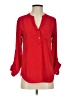Twine & String Red Long Sleeve Blouse Size S - photo 1