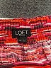 Ann Taylor LOFT Chevron-herringbone Red Shorts Size XXS (petite) - photo 3
