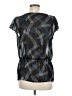 Halogen 100% Polyester Black Short Sleeve Blouse Size M - photo 2
