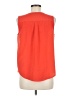 Tommy Hilfiger 100% Polyester Orange Sleeveless Blouse Size M - photo 2