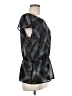 Halogen 100% Polyester Black Short Sleeve Blouse Size M - photo 4