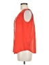 Tommy Hilfiger 100% Polyester Orange Sleeveless Blouse Size M - photo 5