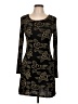 Assorted Brands Graphic Black Casual Dress Size L - photo 1