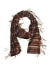 V.Fraas 100% Acrylic Brown Red Scarf One size - photo 1