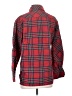 Sky To Moon 100% Cotton Plaid Red Long Sleeve Button-Down Shirt Size S - photo 2