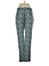 J. McLaughlin 100% Spandex Print Teal Casual Pants Size S - photo 2