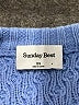 Sunday Best Blue Wool Pullover Sweater Size XS - photo 7