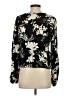 Renee C. Floral Black Long Sleeve Blouse Size XS - photo 2