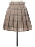 Unbranded 100% Polyester Plaid Tan Casual Skirt Size XS - photo 2
