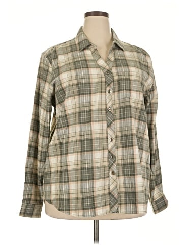 Weatherproof Long Sleeve Button-Down Shirt (view 1)