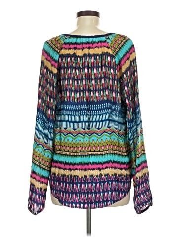 Tolani Long Sleeve Silk Top (view 2)