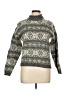 Alps Print Green Turtleneck Sweater Size L - photo 1