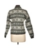 Alps Print Green Turtleneck Sweater Size L - photo 2
