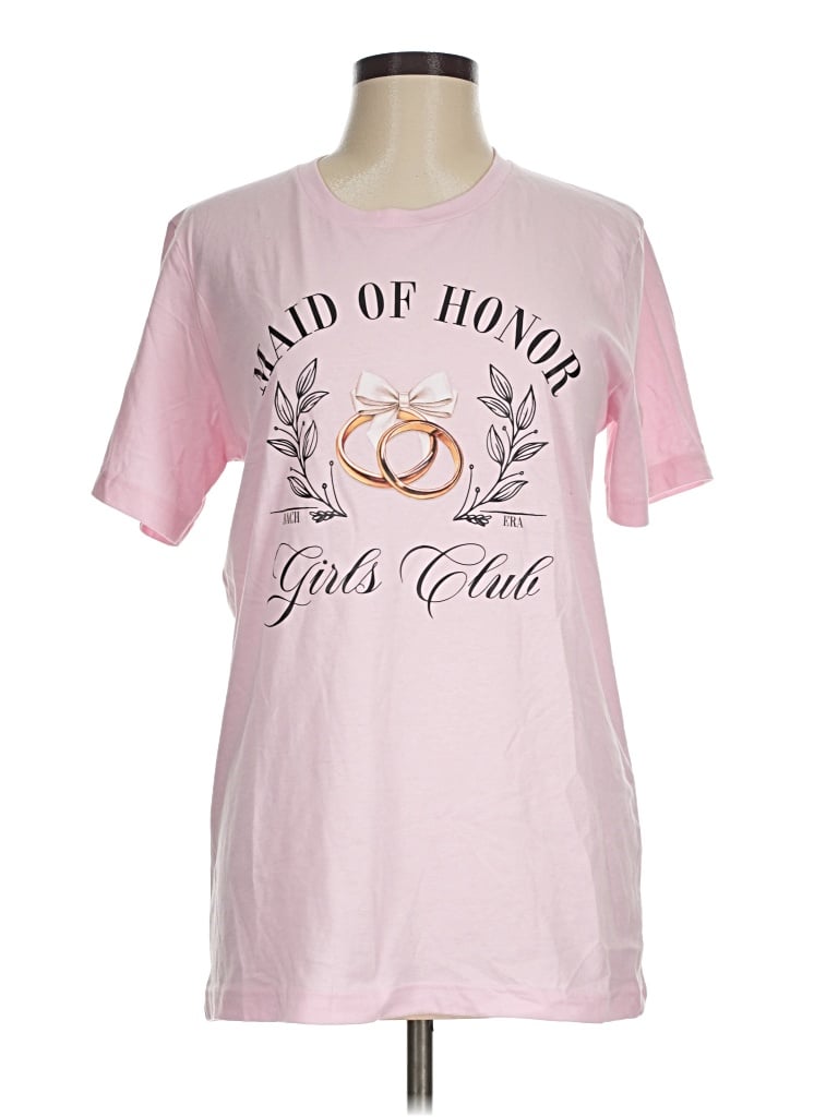 Pre-owned Bella+canvas Short Sleeve T-shirt In Pink