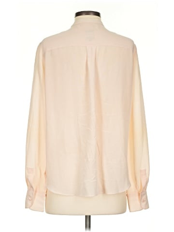 Barneys New York Long Sleeve Silk Top (view 2)