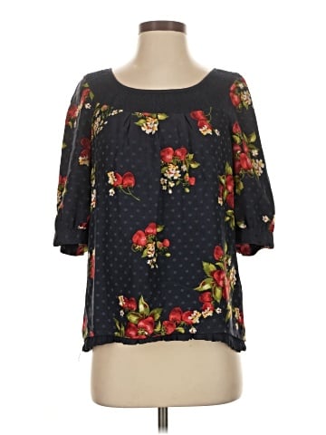 Juicy Couture 3/4 Sleeve Silk Top (view 1)